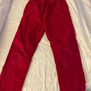 Mini Boden size 7 girls pants,only worn couple of times, red heart pockets